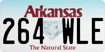 AR license plate 264WLE