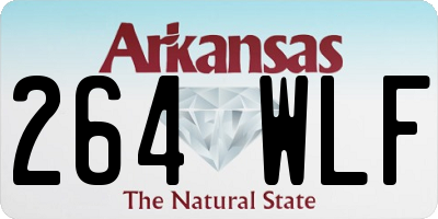 AR license plate 264WLF