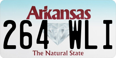 AR license plate 264WLI