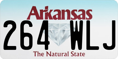 AR license plate 264WLJ