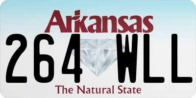 AR license plate 264WLL