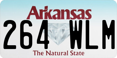 AR license plate 264WLM