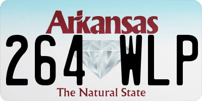 AR license plate 264WLP