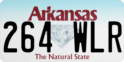 AR license plate 264WLR
