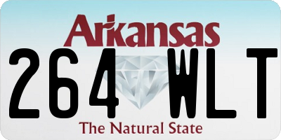 AR license plate 264WLT