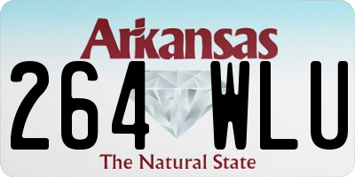 AR license plate 264WLU