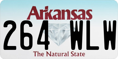 AR license plate 264WLW