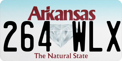 AR license plate 264WLX