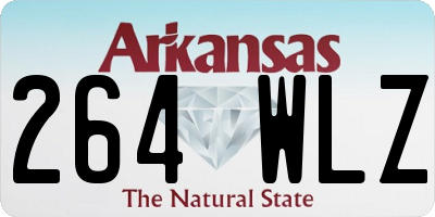AR license plate 264WLZ