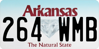 AR license plate 264WMB