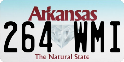 AR license plate 264WMI