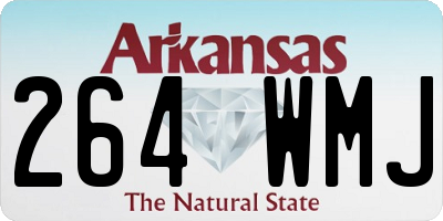 AR license plate 264WMJ