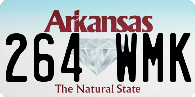 AR license plate 264WMK