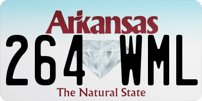 AR license plate 264WML