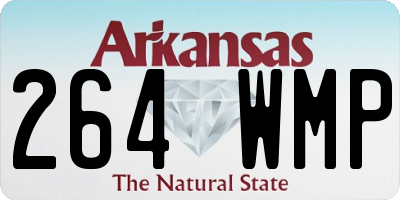 AR license plate 264WMP