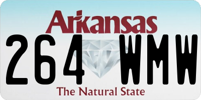 AR license plate 264WMW