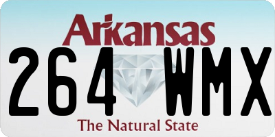 AR license plate 264WMX