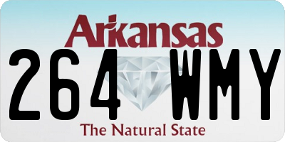AR license plate 264WMY
