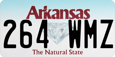 AR license plate 264WMZ