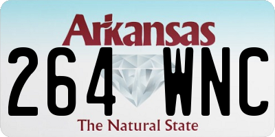 AR license plate 264WNC