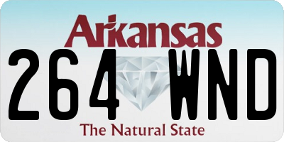 AR license plate 264WND