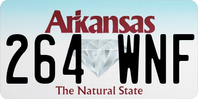 AR license plate 264WNF
