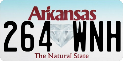 AR license plate 264WNH