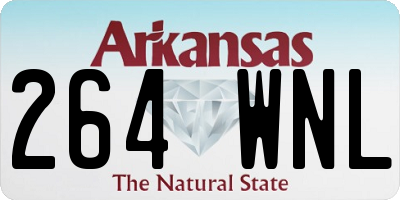 AR license plate 264WNL