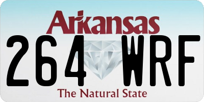 AR license plate 264WRF