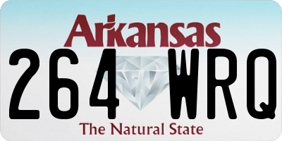AR license plate 264WRQ