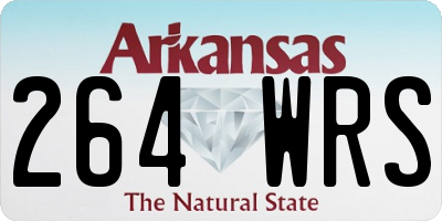 AR license plate 264WRS