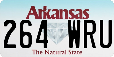 AR license plate 264WRU