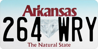 AR license plate 264WRY