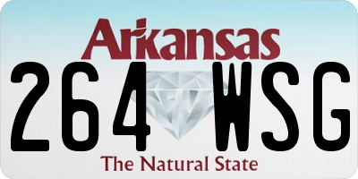 AR license plate 264WSG
