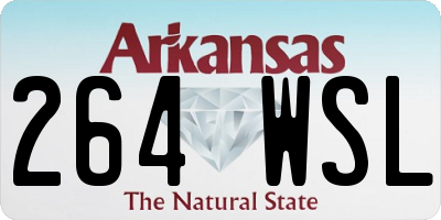 AR license plate 264WSL