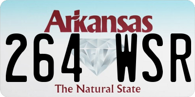 AR license plate 264WSR