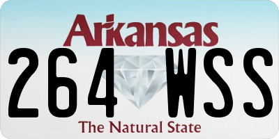 AR license plate 264WSS