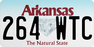 AR license plate 264WTC