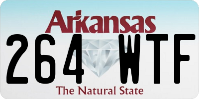 AR license plate 264WTF