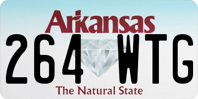AR license plate 264WTG