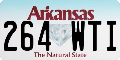 AR license plate 264WTI