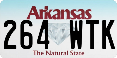 AR license plate 264WTK