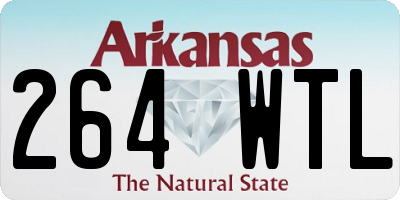 AR license plate 264WTL