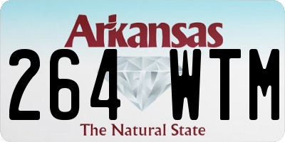 AR license plate 264WTM