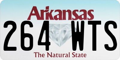 AR license plate 264WTS