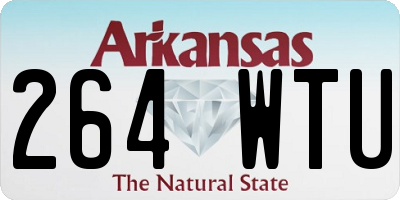 AR license plate 264WTU