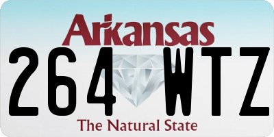 AR license plate 264WTZ