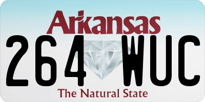 AR license plate 264WUC