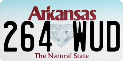 AR license plate 264WUD