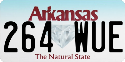 AR license plate 264WUE